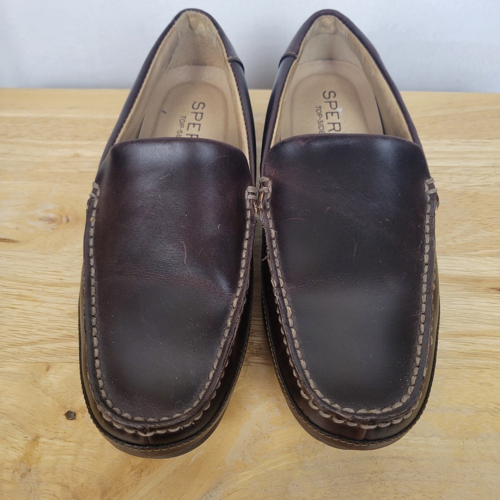 Sperry Top-Sider Hampden‎ Venetian Men's Driving Loafers 7M Dark Brown STS10725 - Picture 10 of 11